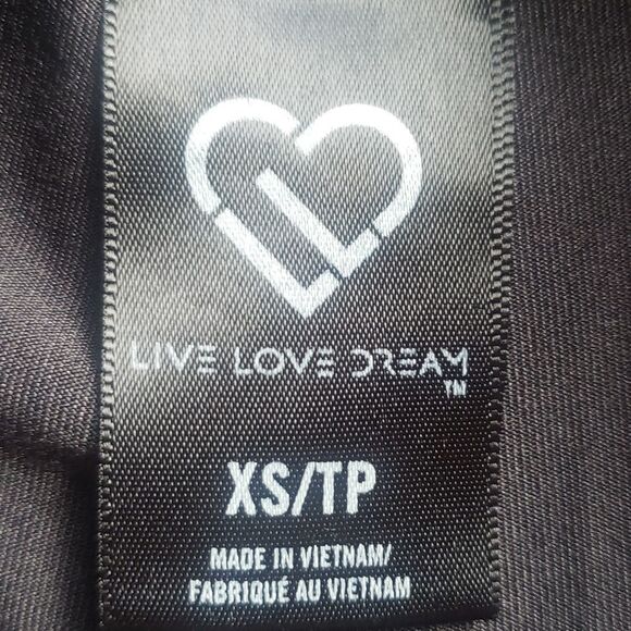 Aeropostale Girls Black Capri Leggings | Live Love Dream Soft Stretch - Picture 4 of 4